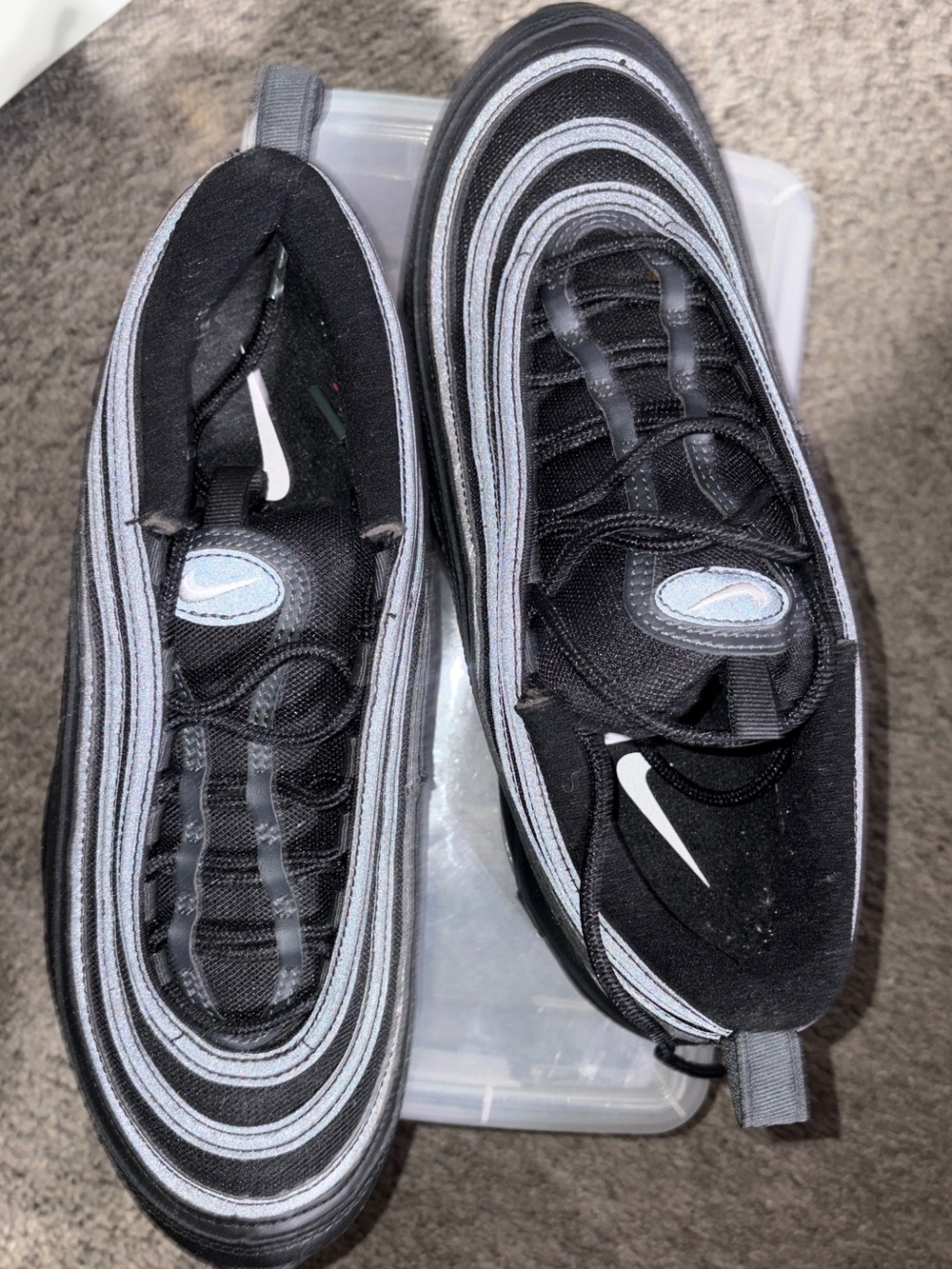 Nike Men's Black Air Max 97 Sneakers SIZE 10 - Picture 2 of 6